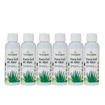 Kit 6 Aloe Vera Puro Gel De Aloe 60ml Livealoe Babosa Orgânico