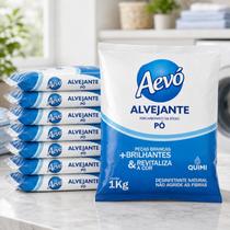 Kit 6 Alvejante Aevo Sem Cloro Percarbonato 6kg Branca Roupa