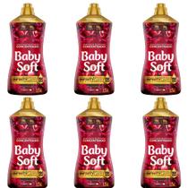 Kit 6 Amaciantes Concentrados Baby Soft Desejo Envolvente 1,5l