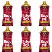 Kit 6 Amaciantes Concentrados Baby Soft Desejo Envolvente 1,5l