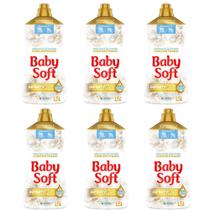 Kit 6 Amaciantes Concentrados Baby Soft Pureza e Delicadeza 1,5l