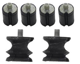 Kit 6 Amortecedor Motosserra Husqvarna 61/162 antiga Rosca Fina