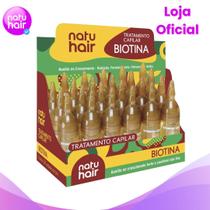 Kit 6 Ampolas de Tratamento Capilar Natuhair 10 ml Biotina Kit 6 Ampolas de Tratamento Capilar Natuhair 10 ml Biotina