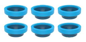Kit 6 anel vedacao para vaso sanitario com guia blukit