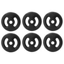 Kit 6 Anilhas Peso Ferro 1kg Academia Musculação