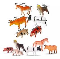 Kit 6 Animais Brinquedo Criança Fazendinha emborrachado Kit 6 Animais Brinquedo Criança Fazendinha emborrachado