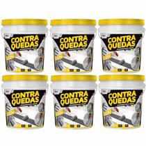Kit 6 antiderrapante liq. contra quedas fita dry cinza medio 1kg Kit 6 antiderrapante liq. contra quedas fita dry cinza medio 1kg