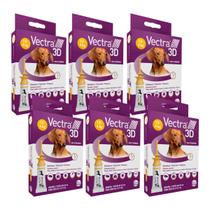 Kit 6 Antipulgas Carrapatos Ceva Vectra 3D P/ Cães 1,5 a 4Kg