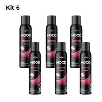 Kit 6 Antitranspirante Desodorante MOOD CARE FEMININO SPORT 150ml