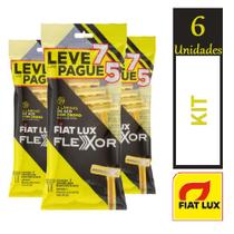 Kit 6 Aparelho Descartável de Barbear Flexor com 7un Cada