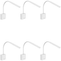 Kit 6 Arandela LED 3000k Touch Dimmer+USB Bivolt Interlight Kit 6 Arandela LED 3000k Touch Dimmer+USB Bivolt Interlight