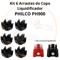 Kit 6 Arrastes do copo do Liquidificador Philco Ph900 - Britânia B1000 Kit 6 Arrastes do copo do Liquidificador Philco Ph900 - Britânia B1000
