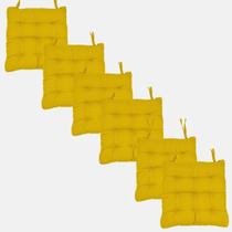 KIT 6 Assentos Almofadas Futon Cadeira Cheia Decorativa Sofá Poltrona Cama Fita Para Amarrar 40x40cm KIT 6 Assentos Almofadas Futon Cadeira Cheia Decorativa Sofá Poltrona Cama Fita Para Amarrar 40x40cm