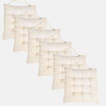 KIT 6 Assentos Almofadas Futon Cadeira Cheia Decorativa Sofá Poltrona Cama Fita Para Amarrar 40x40cm KIT 6 Assentos Almofadas Futon Cadeira Cheia Decorativa Sofá Poltrona Cama Fita Para Amarrar 40x40cm