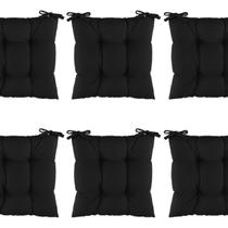 Kit 6 Assentos Futton Almofada 4 Furos De Cadeira Poltrona Futon 40x40-liso