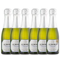 Kit 6 Aurora Mini Espumante Moscatel Branco 187ml