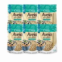 Kit 6 Aveia Flocos Grossos Sem Glúten 200g Leve Croc
