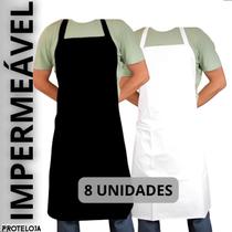 Kit 6 Aventais Plástico Pvc Cozinha Industrial Açougueiro Co Kit 6 Aventais Plástico Pvc Cozinha Industrial Açougueiro Co