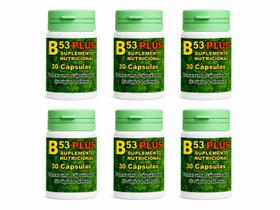 Kit 6 B53 Plus com 30 Cápsulas Suplemento Alimentar