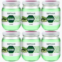 Kit 6 Baba De Quiabo Soft Hair Hidratação Brilho Capilar Natural Vegano 220ml Kit 6 Baba De Quiabo Soft Hair Hidratação Brilho Capilar Natural Vegano 220ml