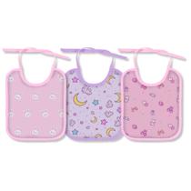 Kit 6 Babador Bebê Impermeável Bandana Com Forro PVC - Estampado Minasrey