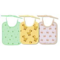 Kit 6 Babador Bebê Impermeável Bandana Com Forro PVC - Estampado Minasrey