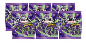 kit 6 Bala Azedinha Mastigável Sabor Uva Cory Pacote 500g