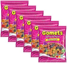 kit 6 Bala Dori Gomets Sino Gomas Sortidas Gum Drops 500g