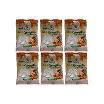 Kit 6 balas de gengibre mel e propolis verde natural apicola