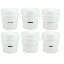 Kit 6 Baldes Plástico Alimentício Cerveja Artesanal 30 Lts - Jaguar