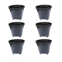 Kit 6 Baldes Plástico Reforçado Extra Forte Com Pegador 12L Kit 6 Baldes Plástico Reforçado Extra Forte Com Pegador 12L