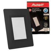 Kit 6 Balizador Parede Led Preto 2w IP65 4x2 Branco Frio 6500k