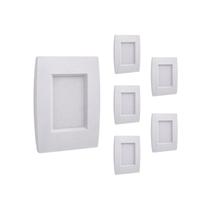 Kit 6 Balizador Pro 2W 4X2 3000K Bivolt Ip65 Opus