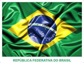 Kit 6 Bandeira Do Brasil Pano Tecido 65x95cm 100% Poliéster - Maf Shop