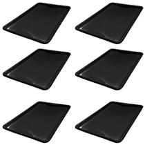 Kit 6 Bandeja Plástica Buffet Fast Food Restaurante Self Service 48x33cm - New Plastic Kit 6 Bandeja Plástica Buffet Fast Food Restaurante Self Service 48x33cm - New Plastic