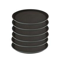 Kit 6 Bandejas Antiderrapante Redonda Para Garçom 35 Cm Frigopro