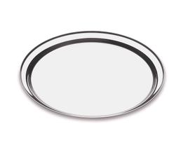 Kit 6 Bandejas Garçom Redonda Ø40cm em Inox Resistente Forma