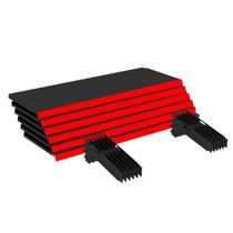 Kit 6 Bandejas Gondola FIT 40 Preto 6X 30x90 Pe Vermelho Kit 6 Bandejas Gondola FIT 40 Preto 6X 30x90 Pe Vermelho