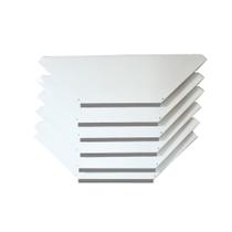 Kit 6 Bandejas Para Gondola Canto SP 30 Branco Pe Cinza Kit 6 Bandejas Para Gondola Canto SP 30 Branco Pe Cinza