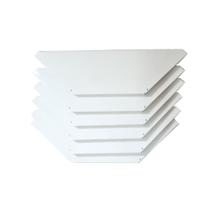 Kit 6 Bandejas Para Gondola Canto SP 30 Branco Sp Etiqueta
