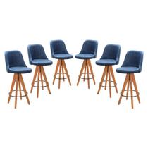 Kit 6 Banquetas Altas Giratórias Júlia Kit 6 Banquetas Altas Giratórias Júlia