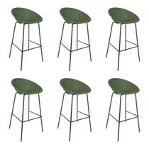 Kit 6 Banquetas Drops Verde