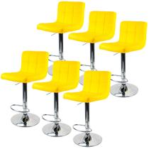 Kit 6 Banquetas Gomos para Cozinha 3-35