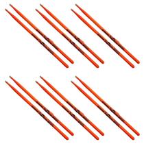 Kit 6 Baqueta 5a Laranja Luminosa Colors Fluorescente Kit 6 Baqueta 5a Laranja Luminosa Colors Fluorescente