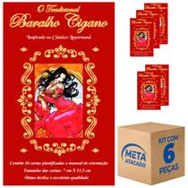 KIT 6 Baralhos Cigano Lenormand 36 Cartas Plastificado - META ATACADO