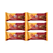 Kit 6 barra 15g proteina cappuccino caramelo salgado 50g 3corações