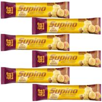 KIT 6 BARRA DE BANANA COM NOZES E DAMASCO COM CHOCOLATE BRANCO 24g BANANA BRASIL KIT 6 BARRA DE BANANA COM NOZES E DAMASCO COM CHOCOLATE BRANCO 24g BANANA BRASIL