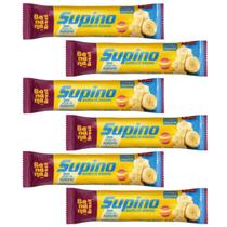 Kit 6 barra de banana zero c chocolate branco 24g banana brasil