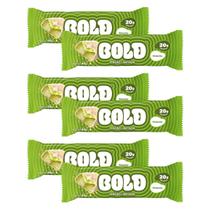 Kit 6 barra de proteina 20g pistache 60g snack cremoso bold