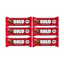 Kit 6 Barra De Proteina Crocante 14G Prot Com Fibra 40G Bold